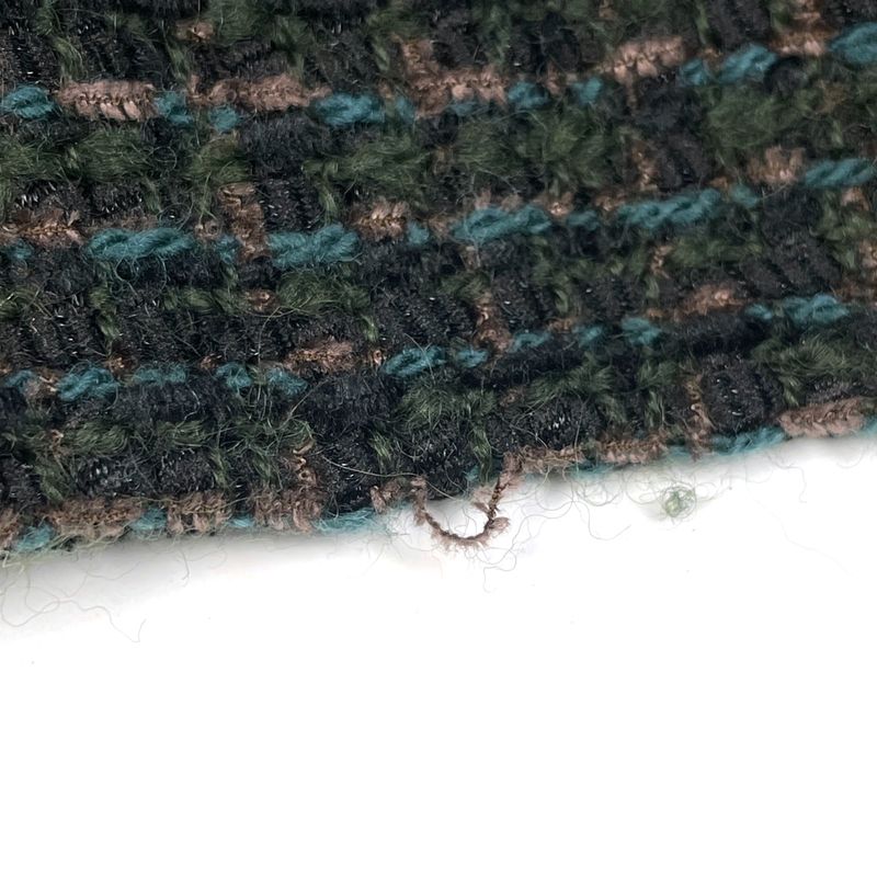 Chanel Tweed Setup Coco Mark Button No Collar 98a with Scarf Setup Skirt Suit