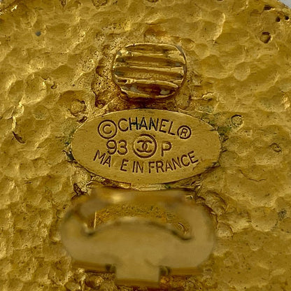 Chanel Coco Mark Round Earrings CC Earrings GP Gold Ladies