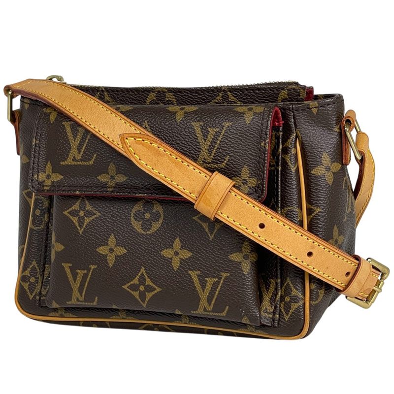 Louis Vuitton Viva Cité PM Crossbody Pochette Shoulder Bag Monogram Brown