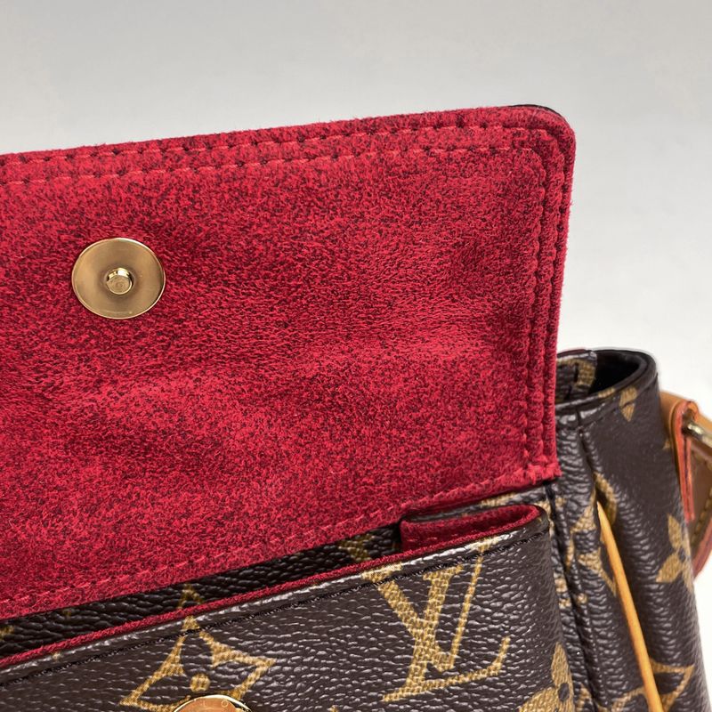 Louis Vuitton Viva Cité PM Crossbody Pochette Shoulder Bag Monogram Brown