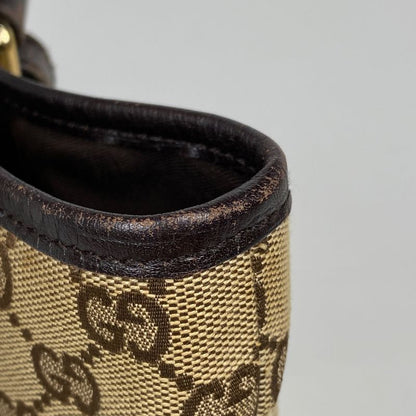 Gucci GG Pattern Tote Bag Sherry Line Web Tote Bag GG Canvas Brown 137396 Women