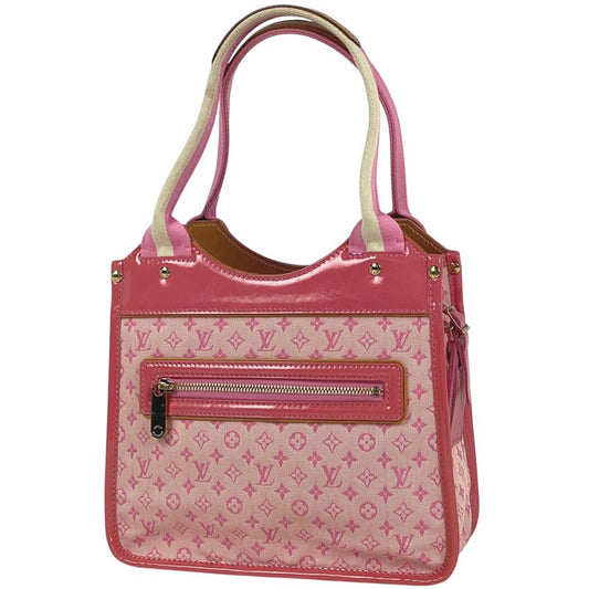 Louis Vuitton Sac Catrine Handbag Tote Straw Berry Handbag Monogram Mini Pink