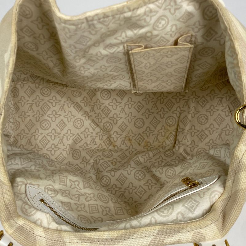 Louis Vuitton Taisienne PM Shoulder Bag Cruise Line Tote Bag Canvas Sable