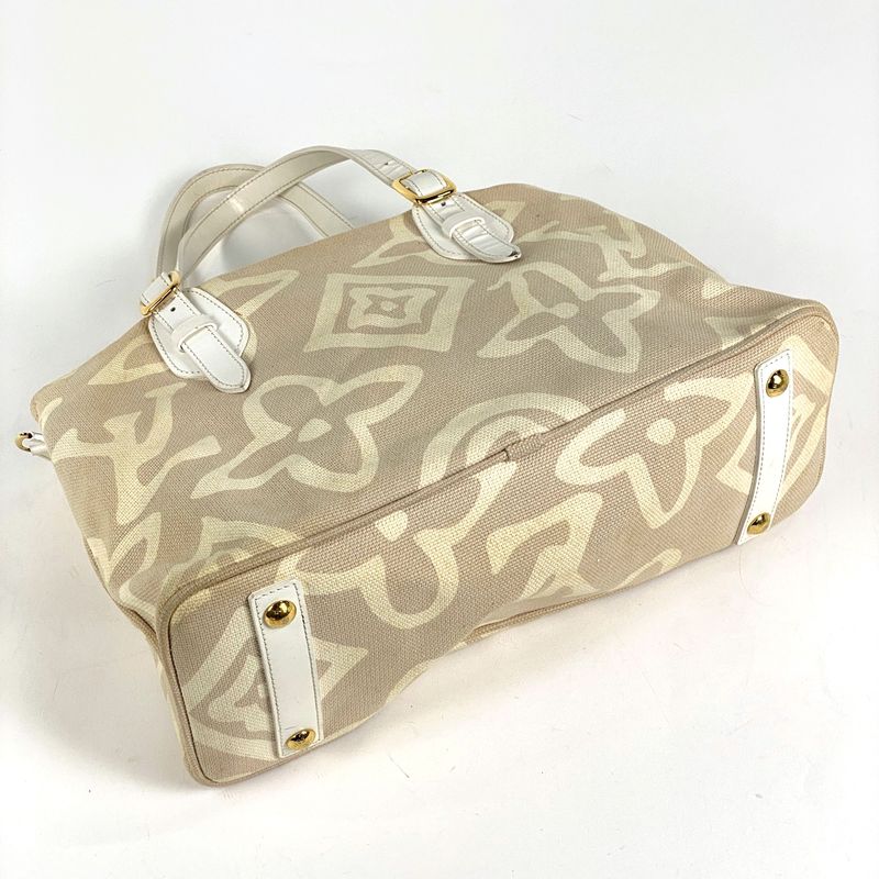 Louis Vuitton Taisienne PM Shoulder Bag Cruise Line Tote Bag Canvas Sable