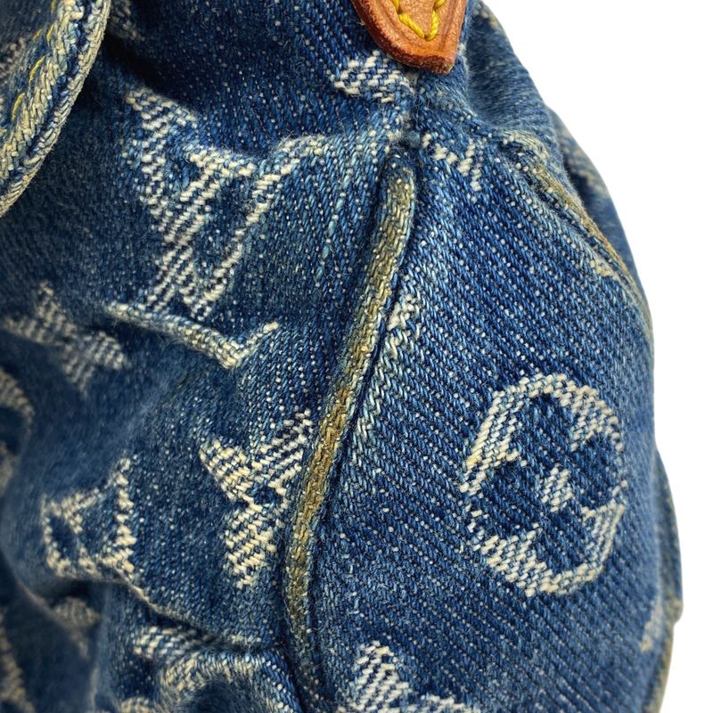 Louis Vuitton Mini Pleaty Handbag One Shoulder Bag Monogram Denim Blue M95050