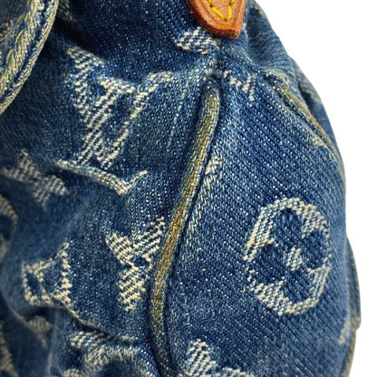 Louis Vuitton Mini Pleaty Handbag One Shoulder Bag Monogram Denim Blue M95050