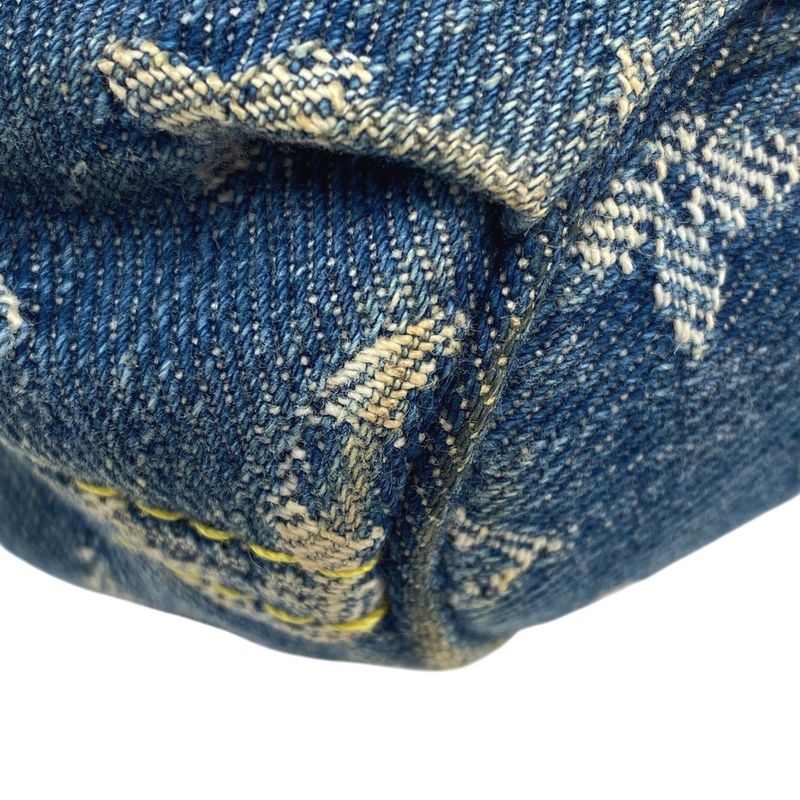 Louis Vuitton Mini Pleaty Handbag One Shoulder Bag Monogram Denim Blue M95050