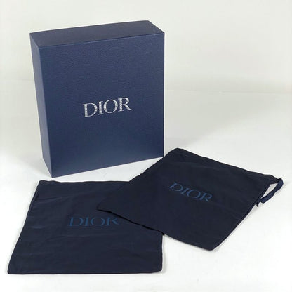 Christian Dior Trotter Pattern Short Boots Oblique Shoes Boots Leather Canvas