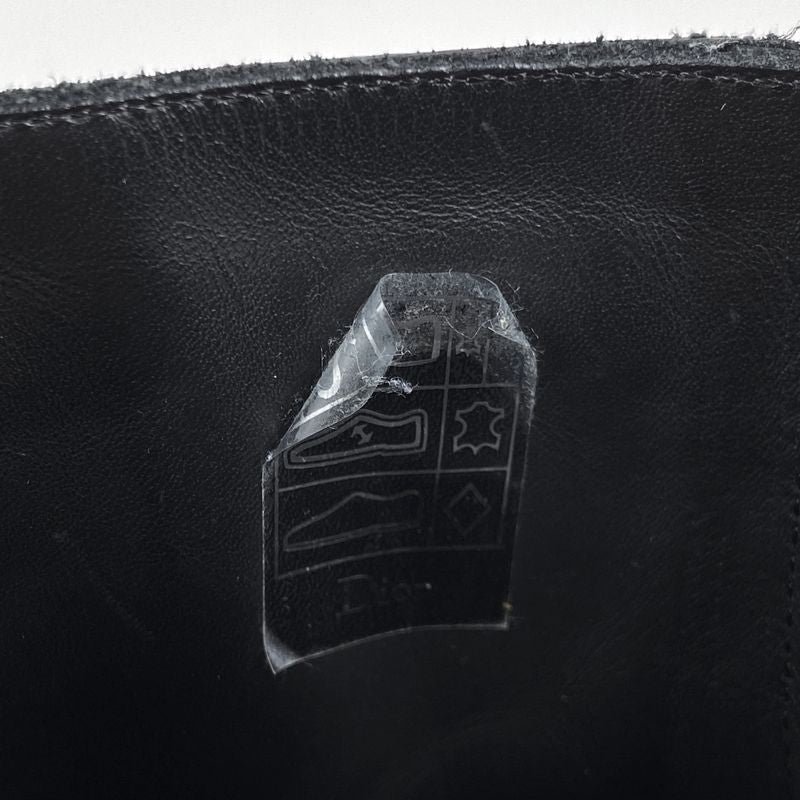 Christian Dior Trotter Pattern Short Boots Oblique Shoes Boots Leather Canvas