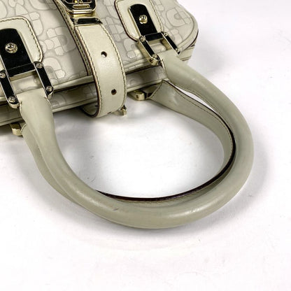 Gucci Horsebit Pattern Handbag Leather Ivory 145772 Women