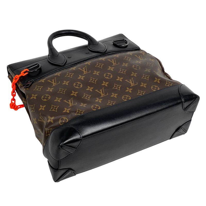 Louis Vuitton Steamer PM 2way Shoulder Bag Virgil Abloh Tote Bag Monogram Brown