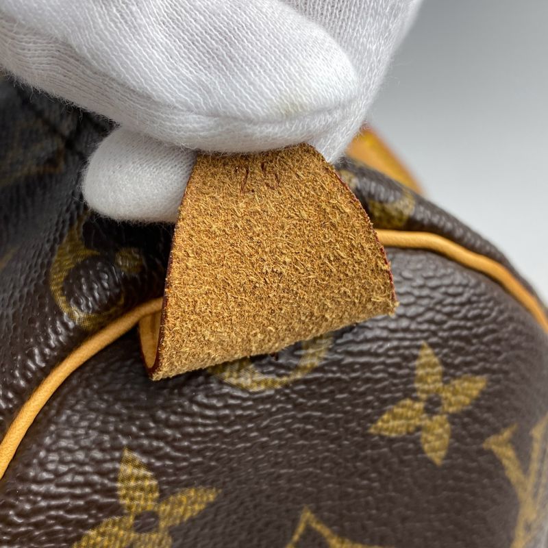 Louis Vuitton Speedy 25 Boston Bag Commuter Handbag Monogram Brown M41528 Women