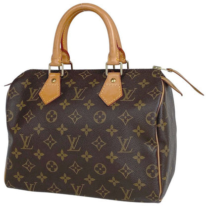 Louis Vuitton Speedy 25 Boston Bag Commuter Handbag Monogram Brown M41528 Women