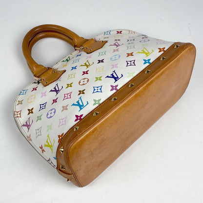 Louis Vuitton Alma Handbag Monogram Multicolor Bron (White) M92647 Women