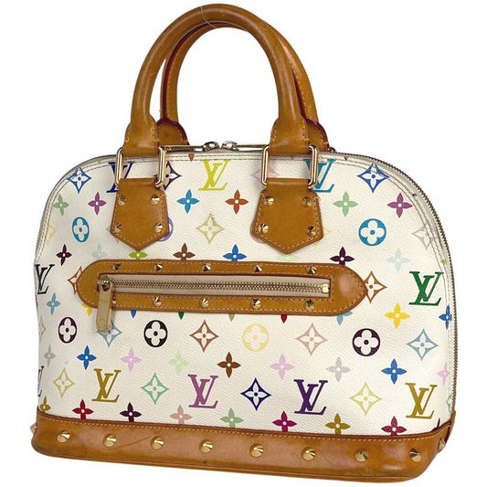 Louis Vuitton Alma Handbag Monogram Multicolor Bron (White) M92647 Women