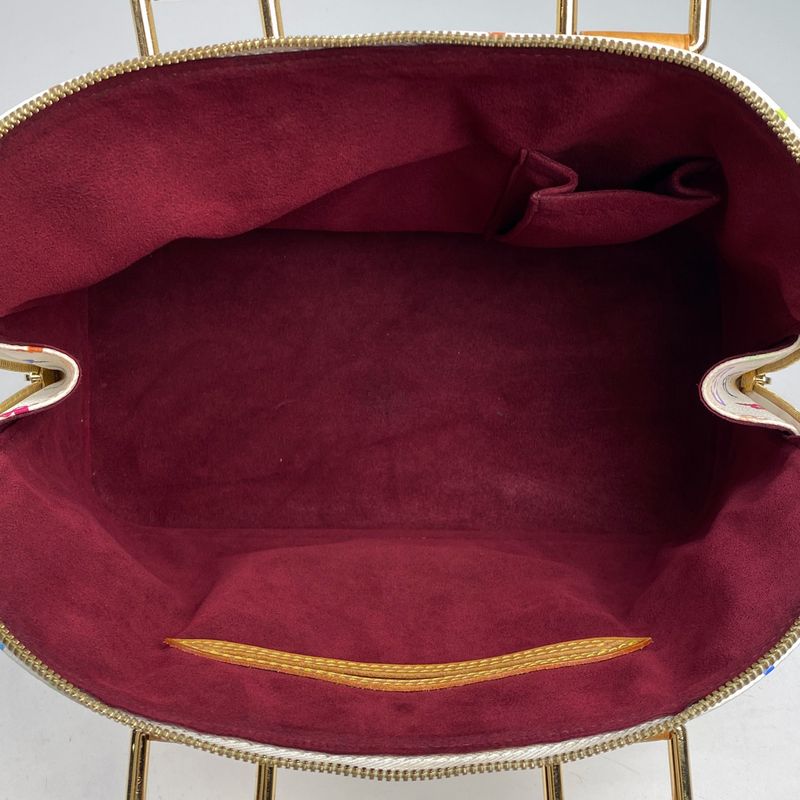 Louis Vuitton Alma Handbag Monogram Multicolor Bron (White) M92647 Women