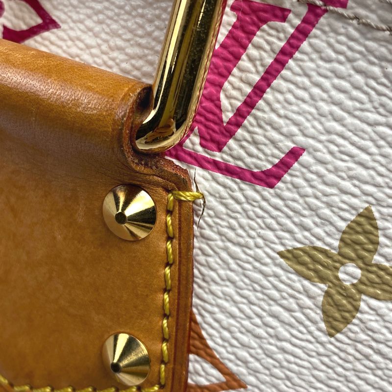 Louis Vuitton Alma Handbag Monogram Multicolor Bron (White) M92647 Women