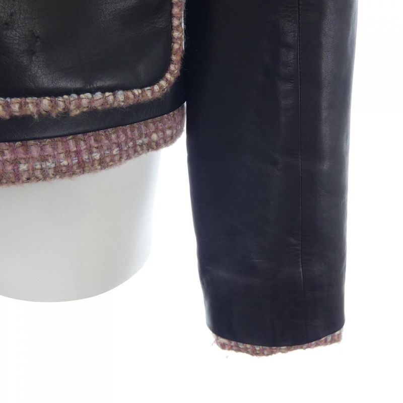 Vintage Chanel P21728w03190 03A Leather Jacket