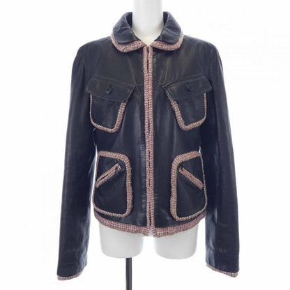 Vintage Chanel P21728w03190 03A Leather Jacket