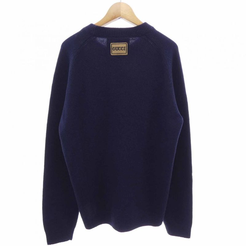 Gucci Patch Wool Sweater 694786 Xkcd5 Knit