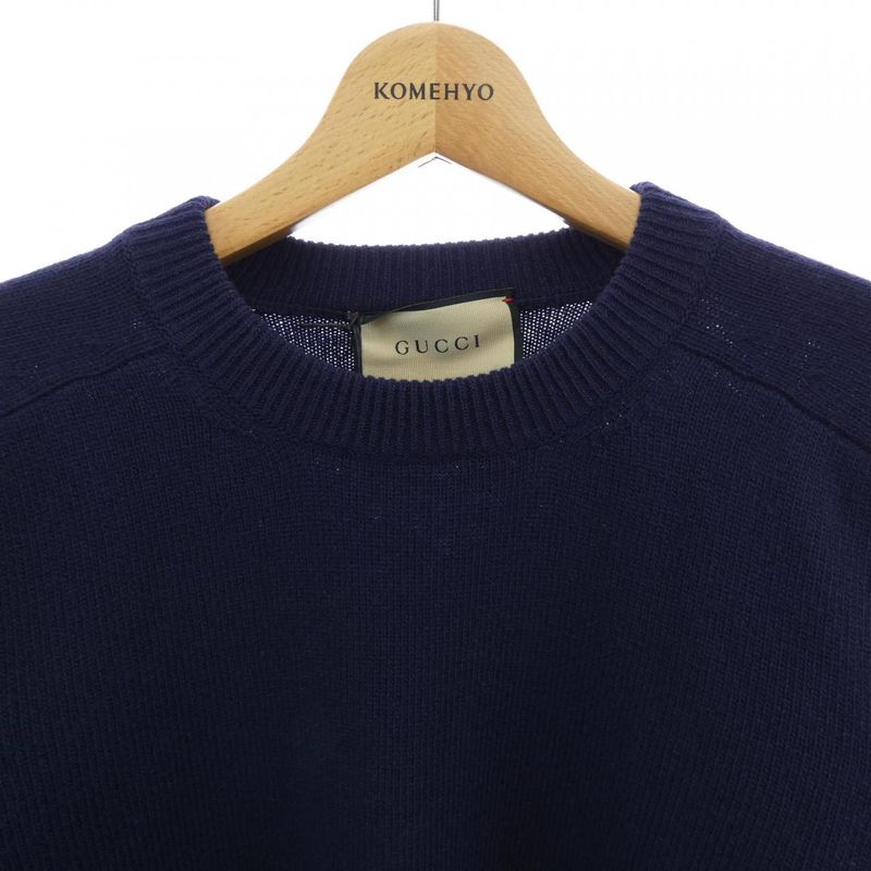 Gucci Patch Wool Sweater 694786 Xkcd5 Knit