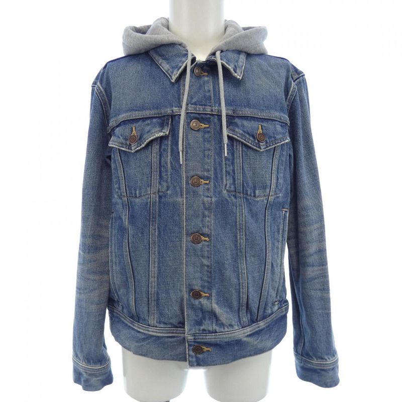 Celine Hooded Trucker Jacket 2q374930f Denim Jacket