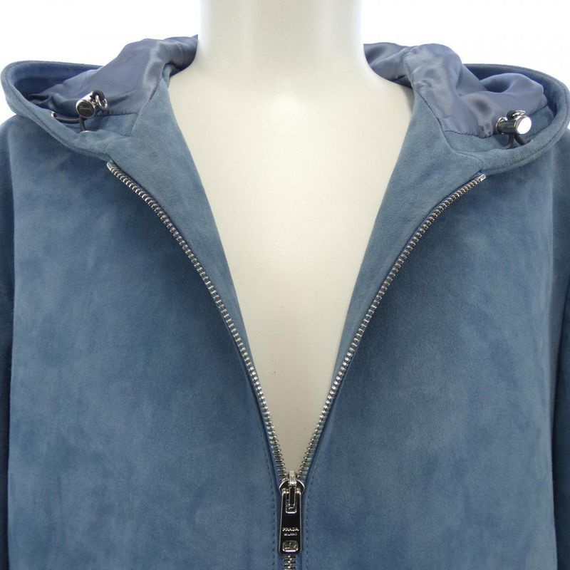 Prada Upw276 1FEK Leather Jacket