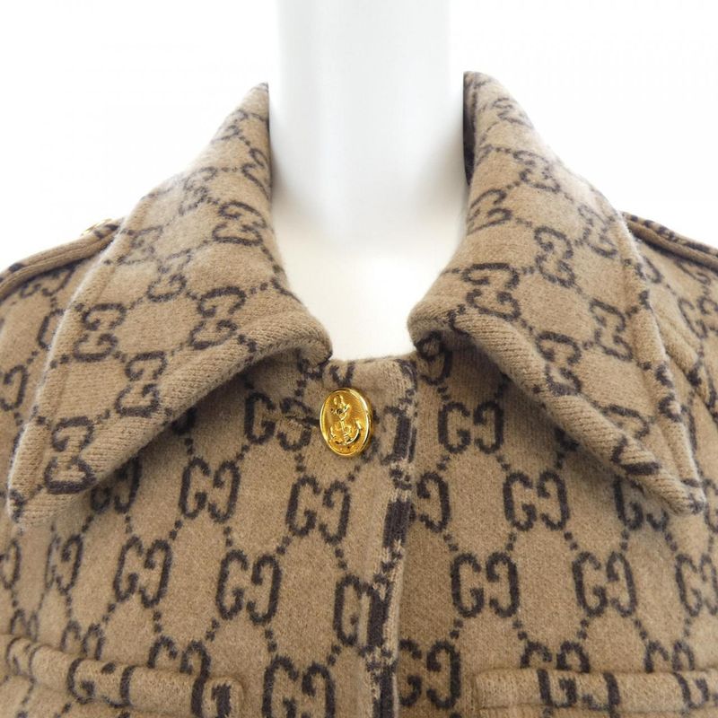 Gucci GG Wool Cape GG Pattern 610488 Xka5u Cape