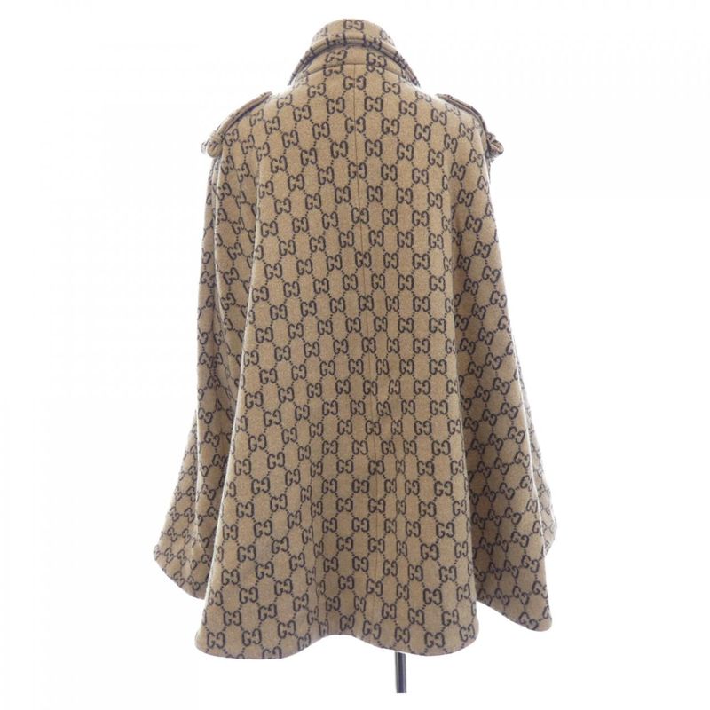 Gucci GG Wool Cape GG Pattern 610488 Xka5u Cape