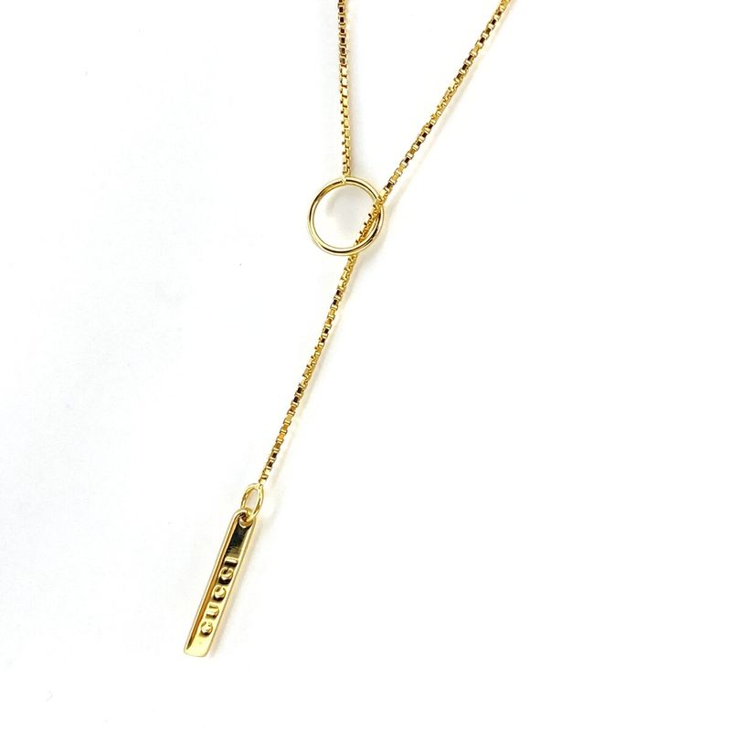Gucci Lariat Necklace Yg Yellow Gold Necklace 750 Ladies