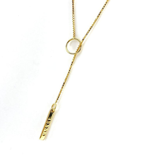 Gucci Lariat Necklace Yg Yellow Gold Necklace 750 Ladies