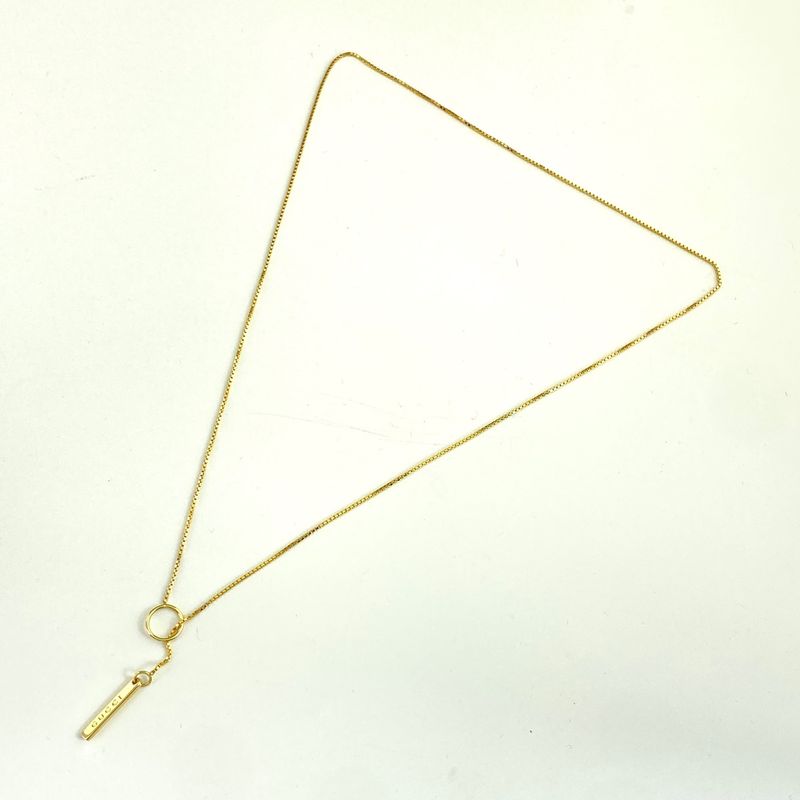 Gucci Lariat Necklace Yg Yellow Gold Necklace 750 Ladies