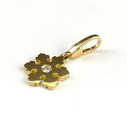 Bvlgari Bvlgari Snowflake Pendant Top Yg Yellow Gold Melee Diamond Pendant Top