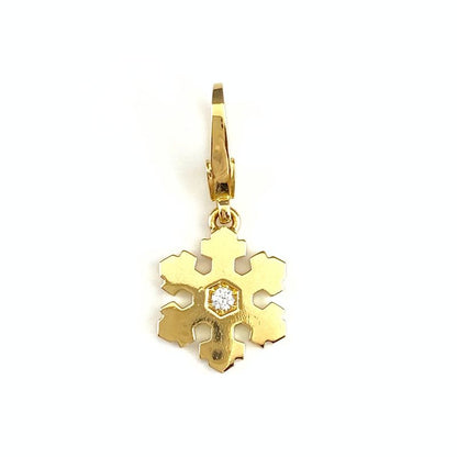 Bvlgari Bvlgari Snowflake Pendant Top Yg Yellow Gold Melee Diamond Pendant Top