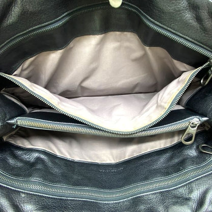 Bottega Veneta Intrecciato Business Bag Briefcase Handbag Black Leather Bottega