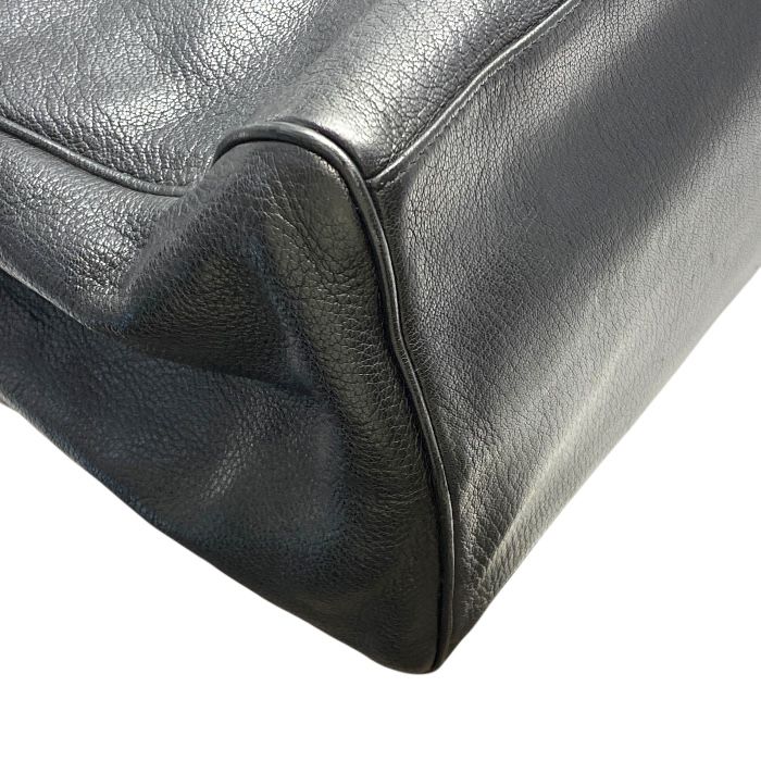 Bottega Veneta Intrecciato Business Bag Briefcase Handbag Black Leather Bottega