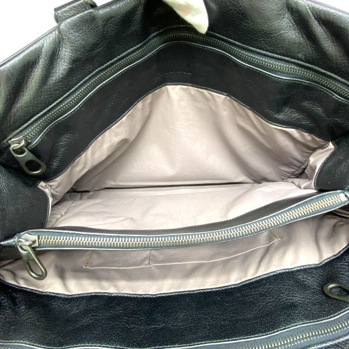 Bottega Veneta Intrecciato Business Bag Briefcase Handbag Black Leather Bottega