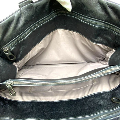 Bottega Veneta Intrecciato Business Bag Briefcase Handbag Black Leather Bottega