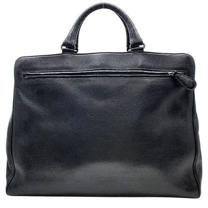 Bottega Veneta Intrecciato Business Bag Briefcase Handbag Black Leather Bottega