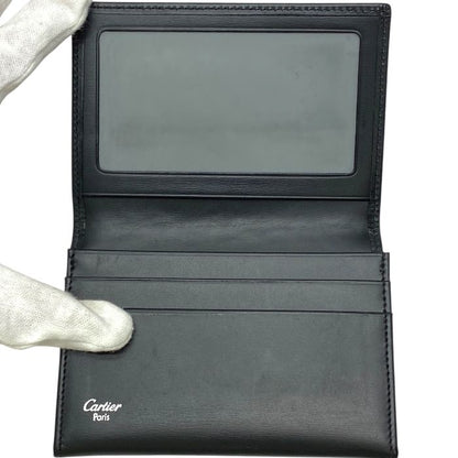 Cartier Pasha Card Case Pass Case Business Card Holder Commuter Holder Bifold