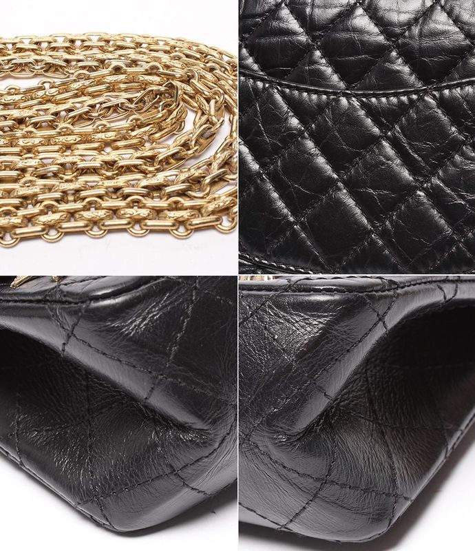 Chanel Chain Shoulder Bag Matelasse 2.55 Lucky Charm Embroidery Double Flap