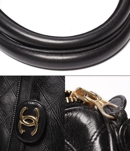 Chanel 2-way Mini Boston Bag Handbag Shoulder Bag Shoulder Gold Hardware