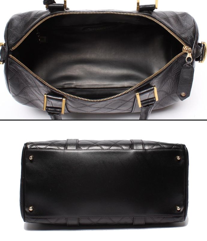 Chanel 2-way Mini Boston Bag Handbag Shoulder Bag Shoulder Gold Hardware