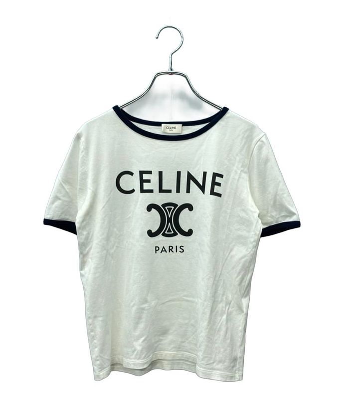 Celine Short Sleeve T-shirt Cotton Jersey Cotton Jersey Women's SIZE XS Celine