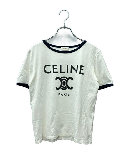 Celine Short Sleeve T-shirt Cotton Jersey Cotton Jersey Women's SIZE XS Celine
