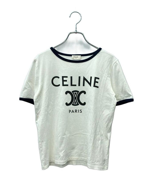 Celine Short Sleeve T-shirt Cotton Jersey Cotton Jersey Women's SIZE XS Celine