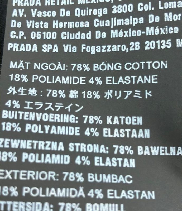 Prada Long Sleeve Shirt Cotton Ucm669 Men's SIZE 38 (S) Prada