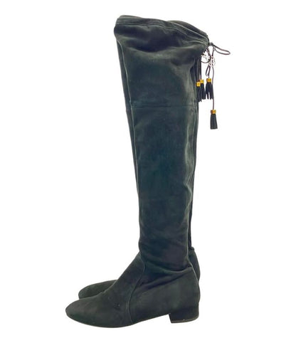 Prada Long Boots Suede Women's SIZE 38 1 2 (25.5cm (10.04in)) Prada