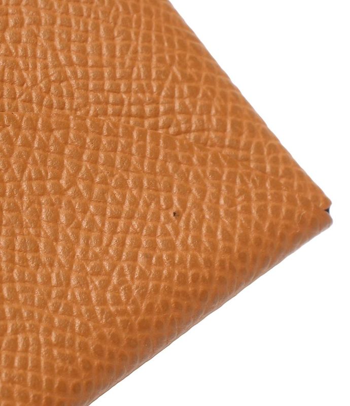 Hermes Card Case Engraved B Silver Hardware Calvi Women's Men's Hermes