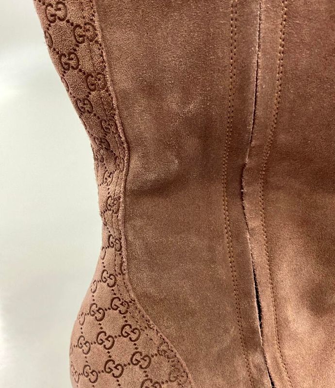 Gucci Long Boots Wedge Sole Women's SIZE 36 1 2 (23.5cm (9.25in)) Gucci